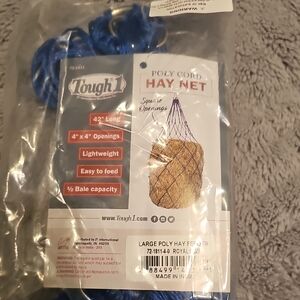 Tough 1 Blue Poly Cord Hay Net